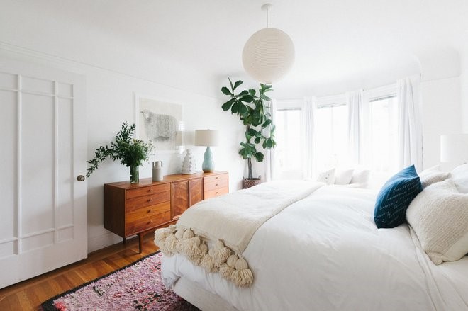 Midcentury Bedroom by Heidi Caillier Design